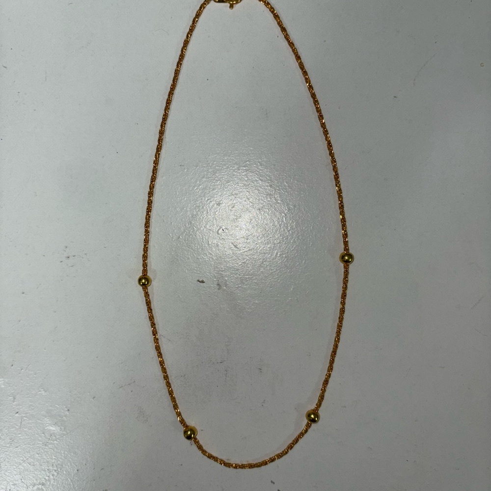 Elegant Gold Beaded Necklace